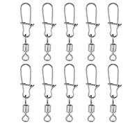 SMASOLO Accessorio da Pesca Connettore Girevole e Anello, 100 Pezzi in Lega di Rame, per Montature Varie e Pesca in Acque Salate