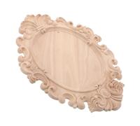 SMASOLO Applique in Legno Intagliato Vintage Non Verniciato per Mobili Decorazioni Rustiche per Armadi e in Stile Country Adatte per Progetti Te