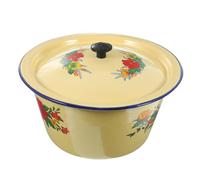 SMASOLO Bacinella Smaltata Vintage con Lavabo Retrò per Conservazione Alimenti e Lavaggio Mani Design Compatto e Durevole per Uso