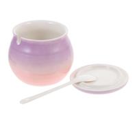 SMASOLO Barattolo Spezie Medio Gradiente Rosa con Contenitore e Zuccheriera per Cucina Conserva e Condimenti Resistente Temperature Uso e Professionale