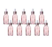 SMASOLO Bottiglie Contagocce per Oli Essenziali da 30 Ml, Set da 30 Pezzi in Vetro Rosa Pesca, Flaconi da Viaggio Riutilizzabili Dosatore per Oli, Profumi e Lozioni, Contenitori Compatti