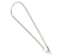 SMASOLO Bracciale Argento Sterling Forma Serpente in Rame Rifinito Leggero e Confortevole Catena Spina di Pesce Sottile per Donna Uomo Gioiello Classico per Compleanni e Feste