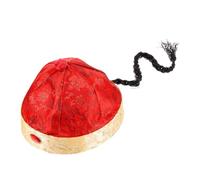 SMASOLO Cappello Da Imperatore Cinese Con Trecce Intrecciate, Copricapo Da Cosplay Tradizionale Con Decorazione Drago, Accessorio Per Costume Da Festa e Spettacolo Per Adulti