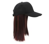 SMASOLO Cappello Parrucca Donna con Capelli Dritti Corti Berretto One-piece in Fibra Resistente al Calore Stile Naturale e Versatile per Lavoro Scuola e Viaggi