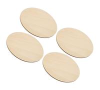 SMASOLO Cerchi di Legno Non Finiti 15 Cm Spessore 3 Mm, 4 Pezzi di Dischi Rotondi in Legno Grezzo per Artigianato Fai da Te, Pittura e Decorazioni Creativi