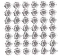 SMASOLO Ciondoli a Forma di Girasole in Lega 100 Pezzi, Accessori Fai da Te per Braccialetti e Gioielli Artigianali, Design Antico Dorato, per Creazione Orecchini e Portachiavi