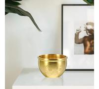 SMASOLO Ciotola Decorativa in Rame Autentico per Fortuna Centro Tavola in Ottone Dorato Bacino della Ricchezza Stabile per Ufficio e Casa Ornamento Feng Shui Compatto e Durevole