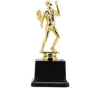 SMASOLO Coppa Badminton in Plastica Rigida 7,5X7,5X18 CM per Premi Competizione Sportiva e Decorazioni per Ragazzo Ragazza in Concorso Scuola Infanzia