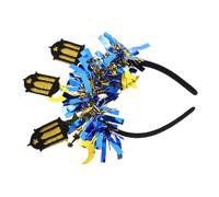 SMASOLO Copricapo a Forma e Stella per Donne Decorazioni per Feste di Eid Mubarak Cerchietto per Capelli e Accessori per Capelli da Sposa Forma di Stella per Celebrazioni e Feste