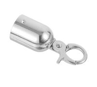 SMASOLO Cord End Stopper in Acciaio Inossidabile con Gancio Granchio Tappo Terminale per da Finitura Lucida per Controllo Folla e Divisori Queue Uso Versatile per Colonnine Accoglienza