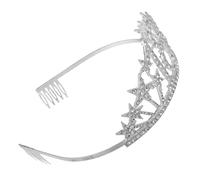 SMASOLO Corona Di Compleanno Per Ragazze Con Strass Copricapo Elegante Per Feste Design Numerico Per Compleanni Decorazione Versatile in Metallo