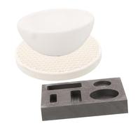 SMASOLO Crogiolo Fusione Metalli in Grafite Resistente Stampo Lingottiera per Oro Rame Ciotola Fusione con Alta Stabilità Termica per Analisi e Insegnamento Scientifico