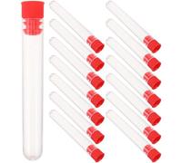 SMASOLO Custodia Porta Aghi da Cucito in Plastica Tappo Rosso da Ricamo 30 Pezzi Contenitore Portatile per Conservazione agli e Piccoli Accessori per Cucito a Mano