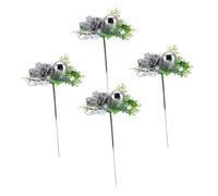 SMASOLO Decorazione Natalizia 4 Pezzi Ramoscelli Frutta Rossa in Plastica Ornamento per Composizioni Floreali e Centri Tavola Decorazione Facile da Conservare per Casa e Banchetti