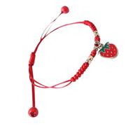 SMASOLO Dell'amicizia a Forma Fragola Braccialetti Intrecciati Regolabili Per Donne e Ragazze Accessorio Per Quotidiano Design Carino Moda