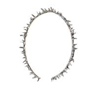 SMASOLO di Spine Dorata per Adulti Fascia Leggera e Comoda per Feste di Halloween e Carnevale Accessorio Artigianale per Costume da Dea Gotica