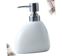 SMASOLO Dispenser Pompa Ceramica Resistente al Calore Antigoccia Riutilizzabile per Sapone Liquido Bagno Shampoo Bagnoschiuma e Lozione Mani Serbatoio Multiuso per Uso Domestico