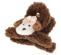 SMASOLO Fermagli per Chioma in Peluche a Forma di Cucciolo di Cane Mollette Soffici e Sicure per Chioma Spessi Accessori per Acconciature Quotidiane e Look Giocosi