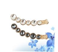 SMASOLO Fermaglio Per Chioma a Banana Grande Strass 2 Pezzi Fermaglio Per Coda Di Cavallo in Resina Resistente Per Lavoro e Feste