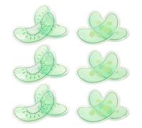 SMASOLO Impacco di Ghiaccio per Occhi Gonfi Riutilizzabile 6 Paia Gel Rinfrescante, Cuscinetti Oculari Freddi per Ridurre Gonfiore e Stanchezza, Maschera Fredda Viso per Cura