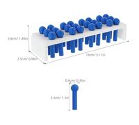 SMASOLO Lavagna Braille per Non Vedenti con Stilo in Plastica Kit Didattico Portatile a 24 Celle 6X4 per Apprendimento Tattile in Classe e Casa