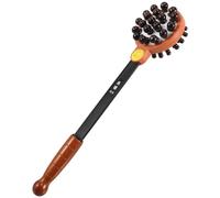 SMASOLO Massaggiatore in Legno Doppia Faccia con Perle Bastone Manuale per Trattamento Cervicale Schiena Gambe e Vita Design Portatile per Auto-trattamento e Sollievo Muscolare