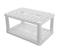 SMASOLO Organizer per Pennelli da Trucco Multifunzione in Resistente Portapennelli da Tavolo Compatto per Pennelli Eyeliner e Lucidalabbra Design Minimalista Bianco per Vanity e Scrivania