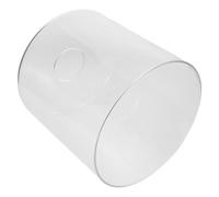 SMASOLO Paralume Cilindrico in Vetro Trasparente 150X150 MM per Lampadari E27 Coprilampada in Vetro Borosilicato Resistente al Calore Sostituzione Rapida per Illuminazione Contemporanea