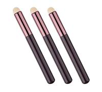 SMASOLO Pennelli per Labbra in Fibra Artificiale 3 Pezzi, Applicatore per Lucidalabbra e Correttore, Pennello Professionale per Trucco Labbra e Sfumature, per Make-up Quotidiano e Viaggi