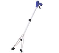 SMASOLO Pinza per Rifiuti in Alluminio Pieghevole Strumento Multiuso per Raccolta Spazzatura Pinza Estensibile con Morsetto Elastico Rinforzato per Esterni e Interni Ausilio per Anziani e