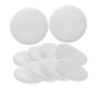 SMASOLO Piumino per Cipria Morbido da Donna, Set 12 Pezzi, Piccolo Formato 45x7 Mm, Spugnetta Cosmetica Arrotondata per Trucco Viso Quotidiano e Portatile