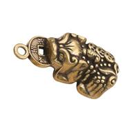 SMASOLO Portachiavi in Ottone Retrò Ciondolo Coraggioso a Forma di Drago Mitologico Piccolo e Leggero Ornamento da Viaggio Accessorio Creativo per Chiavi e Decorazione per Auto o Casa