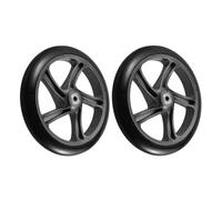 SMASOLO Ruote in PU Antiscivolo per Sedie a Rotelle e Deambulatori Pneumatici Silenziosi da 8 Pollici 200 MM Set da 2 Pezzi per Sostituzione Ruote Manuali e Accessori Mobilità