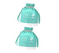 SMASOLO Salviette Struccanti Monouso Per Viso 40 Pezzi Per Rotolo, Set Da 2 Pezzi in Cotone Morbido, Asciugamani Detergenti Umidi e Asciutti Per Pulizia e Rimozione Trucco Quotidiana