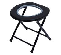 SMASOLO Sedia Wc Pieghevole Portatile con Sacchetto Copri Seduta Stabile e Leggera per Anziani Donne in Gravidanza e Campeggio Colore Casuale Colore Casuale