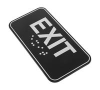 SMASOLO Segnale di Sicurezza in Braille Autoadesivo 15X8 CM Indicatore di Uscita per Corridoi e Luoghi Pubblici Cartello Adesivo Visibile per Centri Commerciali e Scuole