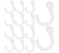 SMASOLO Set 100 Ganci in Plastica Bianchi per Appendere Ganci Portaoggetti Resistenti per Bagno Cucina e Dormitorio per Asciugamani Campioni di Tessuto e Organizer da Parete o