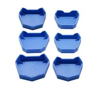 SMASOLO Set 6 Basi Dentali in Silicone per Modelli Clinici Vassoi Puliti e Igienici Diverse Dimensioni Resistenti per Laboratorio Odontoiatrico