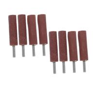 SMASOLO Set 8 Pezzi Tamburi Abrasivi con Gambo 6 MM Mola a Lamelle Grana 80/240 per Levigatura e Lucidatura Accessori per Utensili Rotanti Compatibili con Trapano Gestione Calore