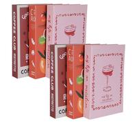 SMASOLO Set da 6 Libri Decorativi Finti Pieghevoli Copertina Rigida, Libri Falsi Impilabili per Decorazione Estetica di Libreria e Tavolini, Accessori per Arredamento Casa e