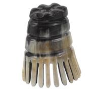 SMASOLO Spazzola Massaggiante Naturale in Corno Pettine Esfoliante per Capelluto Guasha Scratcher per Doccia Design Ergonomico Meridian Unisex