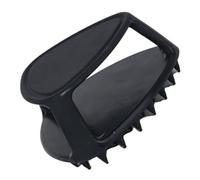 SMASOLO Spazzola Per La Testa e Massaggiatore Per Chioma in Silicone Nero, Esfoliante Piccolo Per Cuoio Capelluto e Viso Da Uomo, Pulizia e Massaggio Compatta Per Uso Doccia e Viaggio