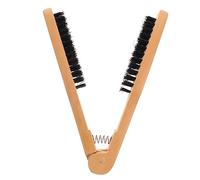 SMASOLO Spazzola per Lisci in Setole Maiale Pettine Manuale Antistatico Elettricità Massaggio Protettivo Strumento Styling per Secchi e Colore Cachi