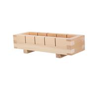 SMASOLO Stampo Sushi in Legno Rettangolare per Onigiri e Polpette di Riso Kit Pressa Compatto e Portatile per Sushi Fai da Te Strumento Robusto per Cucina e Picnic