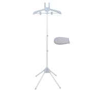 SMASOLO Stendibiancheria Verticale Regolabile con Supporto Appendino e Guanto da Stiratura Pieghevole e Compatto per Asciugatura e Stiratura Veloce degli Abiti