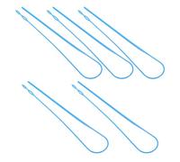 SMASOLO Strumento per Infilare Elastici 5 Pezzi, Infila-Elastico in Plastica Resistente Blu, Utensile per Cucito e Riparazione Abbigliamento, Dispositivo Portatile per Cordoncini