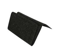 SMASOLO Tasca Portaoggetti Letto in Feltro Nero Organizer da Comodino Sospeso per Telefono Occhiali e Libri Borsa Salvaspazio da Appendere Letto o Divano