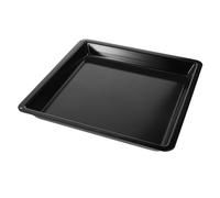 SMASOLO Teglia da Forno Acciaio Al Carbonio Smaltata Nera Lucida Antiaderente Resistente Alle Deformazioni Adatta per Pizza Biscotti e Arrosti Cucine Professionali