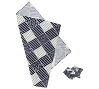 SMASOLO Tovaglietta Giapponese in Cotone Blu Scuro con Motivo Koi Multiuso per Impacchettare Pranzi Copertura Bento e Sottobicchieri Facile da Lavare e Riutilizzabile