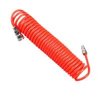 SMASOLO Tubo Flessibile Molla per Compressore Aria con Connettori EVA Resistente Rosso per Utensili Pneumatici
